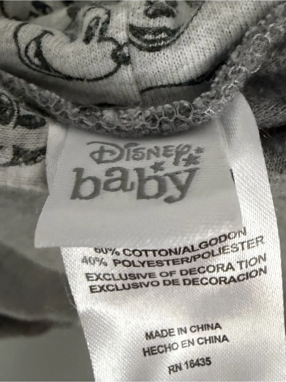 Disney gray hooded